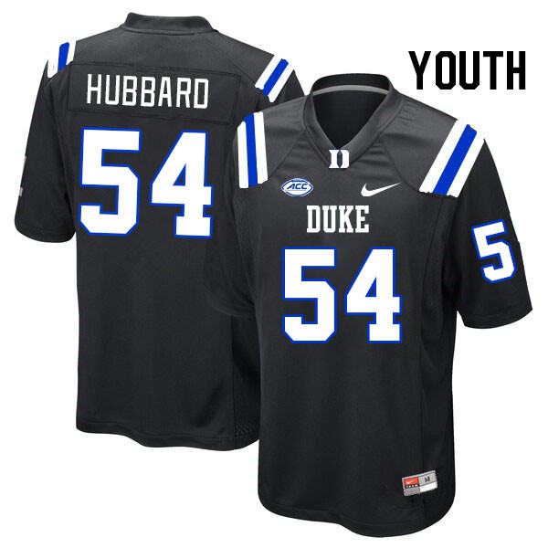 Youth #54 Ethan Hubbard Duke Blue Devils College Football Jerseys Stitched Sale-Black - Click Image to Close